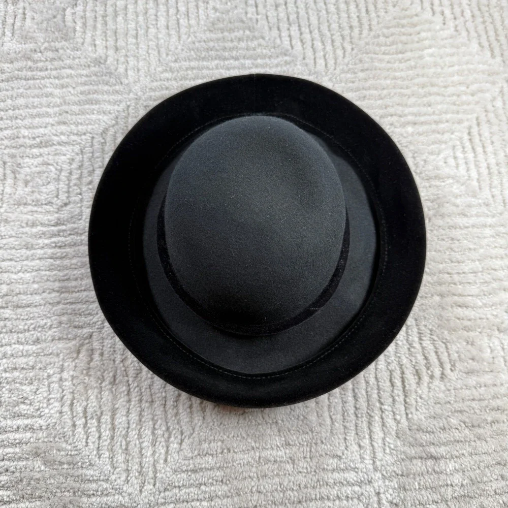Street Smart Betmar Bowler Hat Women's Black Wool Felt Vintage Derby Retro Mod